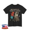 Respect Your Elders Gaming Funny Gamer Controller 80s Unisex T-Shirt
