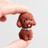 Resin Teddy Dog Figurine Animal Model Home Decor Miniature Garden Decoration Ornament Mini Dolls Children Desktop Model