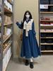 2026 Spring Plus Size Slimming College Style Skirt & Vest Two-Piece Set for Women