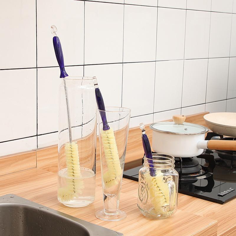 Teapot Durable Plastic Brush For Deep Cleaning With Comfortable Grip Handle