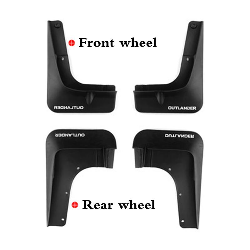 For Mitsubishi Outlander 2013 2015 2016 2017 2018 Splash Guards Mud Flap Mudguards Fender Exterior Accessories Decorative Tires