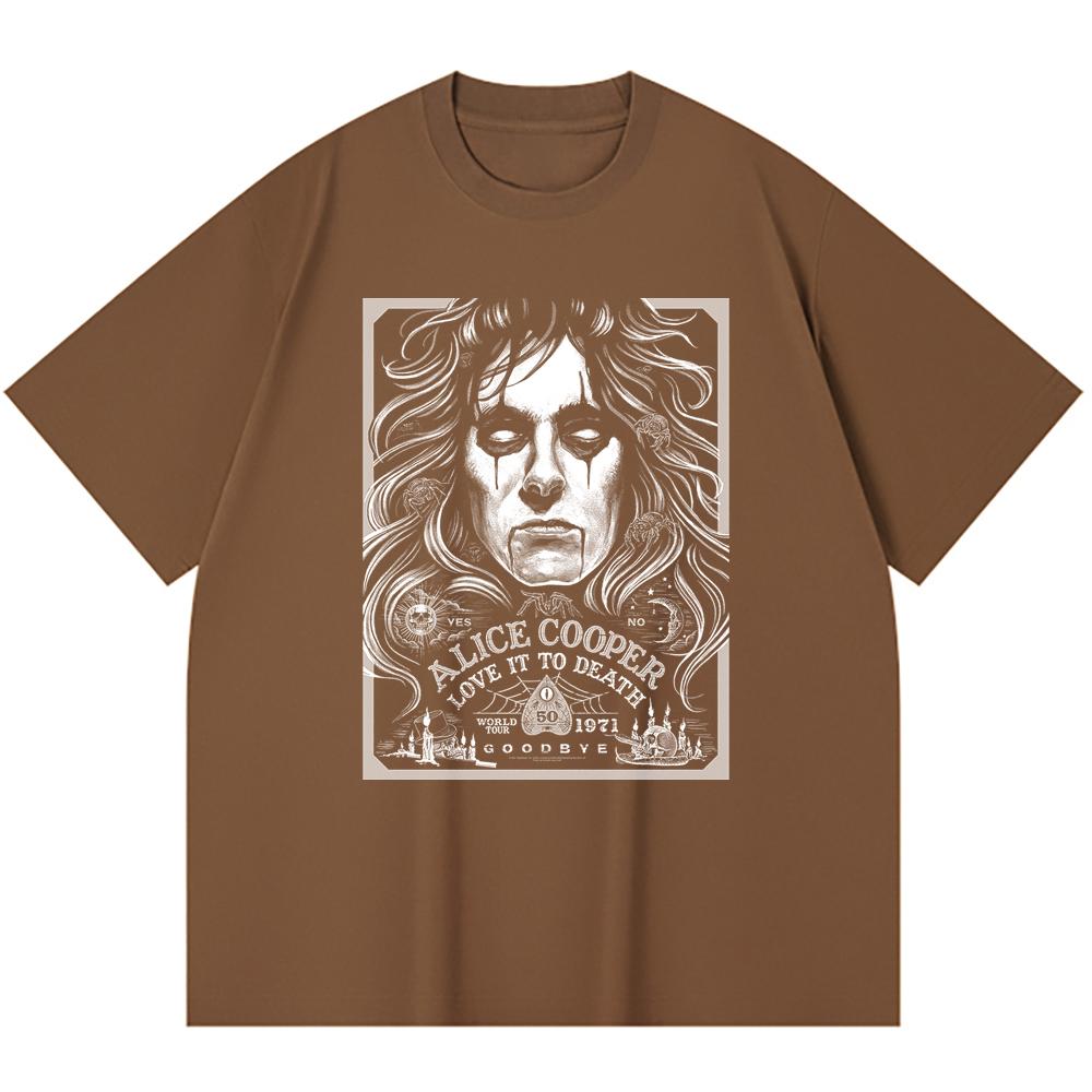 T-shirt Heavy Metal 100% Cotone 230 Gsm Stampa Band Rock Musica Popolare Unisex T-shirt Pesante in Cotone