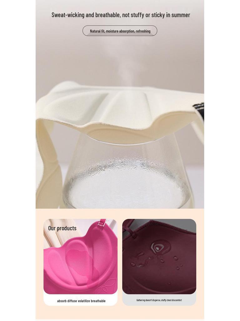 Beautiful Back Push-Up Bra: Lift and Support for Small Chests - Seamless, Wireless, Soft, and Cartoon-Style Design