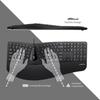 Kit combiné ergonomique - perixx - periduo-505 - clavier incurvé - souris verticale - repose-poignet réglable