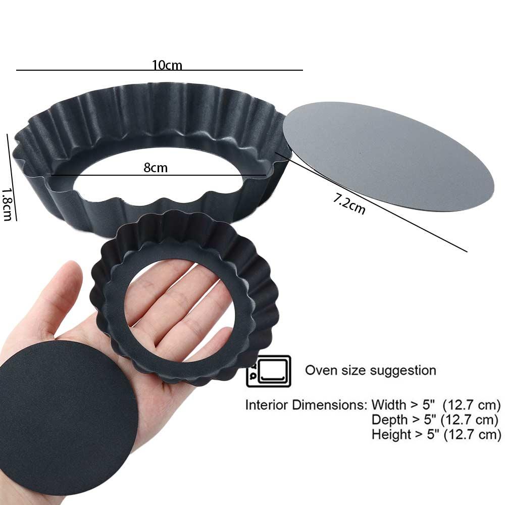 Cake Dessert with Removable Bottom Mini Non-stick Quiche Mould Tart Pan Pie Mold Baking Tool