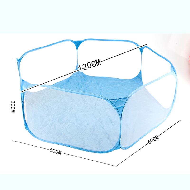 

120cm Hexagon Children Ball Pool with Basketball Hoop Portable Foldable Kid Playpen Playground Gym Play Mat Baby Sport Education