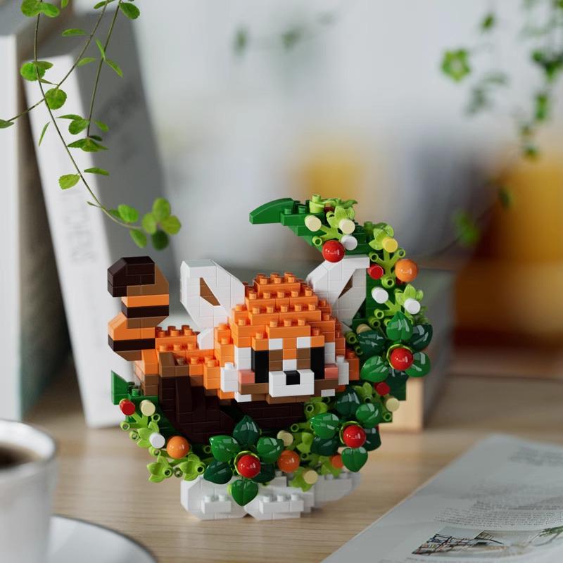 Le Cross-border High Meng Lan Giant Panda Building Blocks - Tiny Educational Toy for June 1st Children's Day