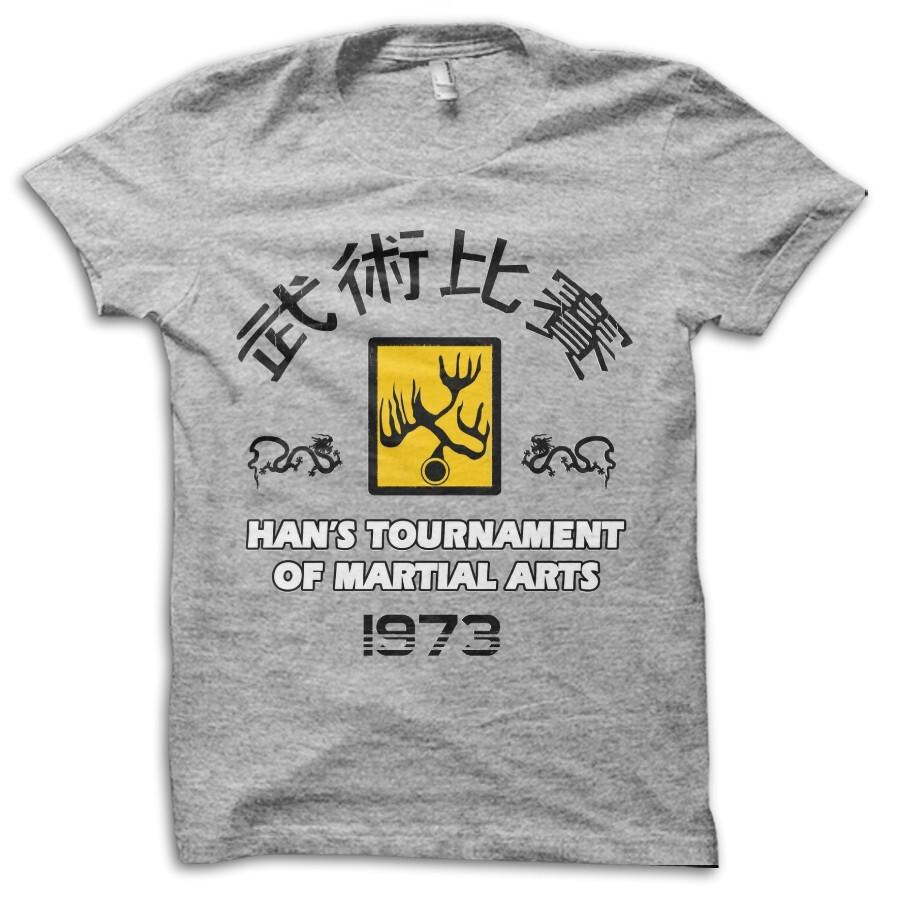 Enter The Dragon Hans Tournament 1973 printed t-shirt 9138 S разноцветный