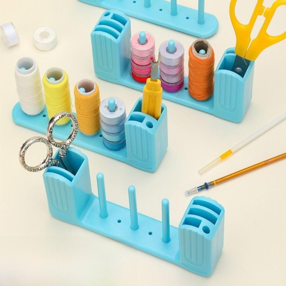 Plastic Magnetic Bobbin Holder Magnetic Adsorption Compact Sewing Machine Storage Box Multi-functional Thread Bobbin Organizer