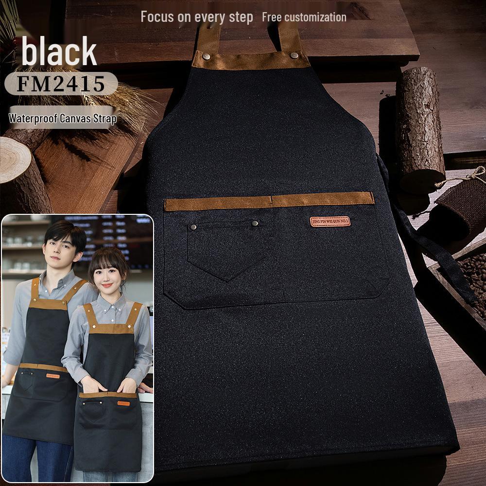 

Custom Logo Waterproof Two-Tone Apron for Catering & Restaurant Use