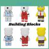 Blocos de Construção de Desenho Animado de Partículas Pequenas Para Crianças Bearbrick