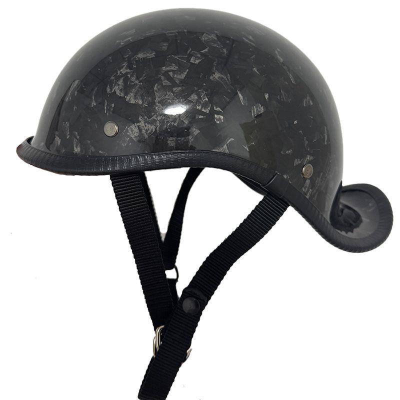 DOT Certification Motorcycle Helmet Men Women Four Seasons ABS Material Moto Helmet Carbon Fibre Half Helmet Fashion Casco Moto