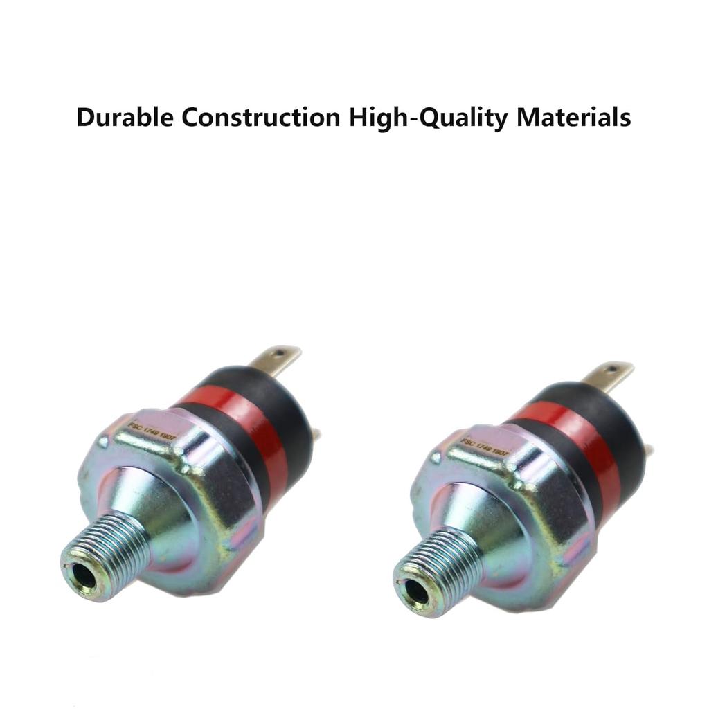 FSC17491907 Normally Open Low Air Pressure Indicator Switch 65-75 PSI Fits Freightliner Century Columbia Various Cross 577.46606 1749-1907