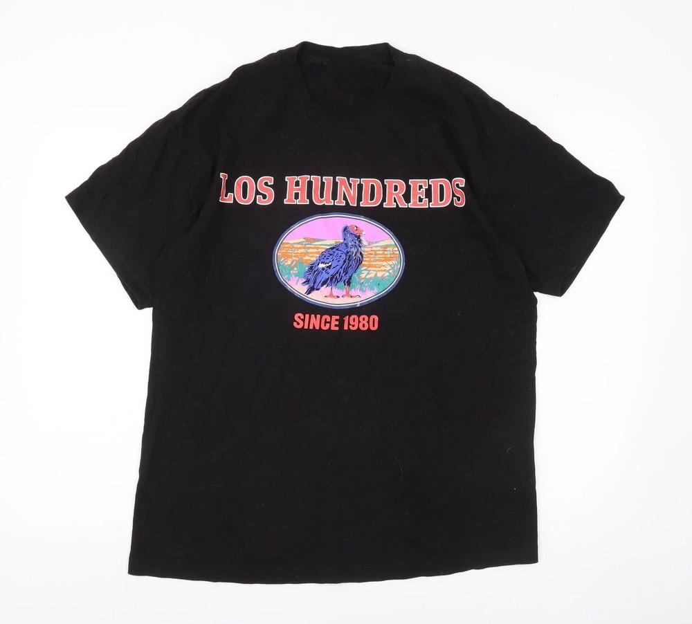 Мужская черная унисекс футболка с принтом The Hundreds XXXXL