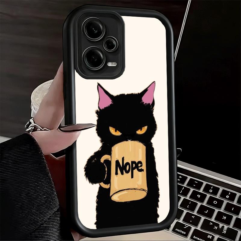 Phone Case for Xiaomi Redmi Note 15 14 13 Pro Plus Black Cat Cartoon Cute Shell 12S 11 11S 11T 5G 14S Soft Silicone Funda