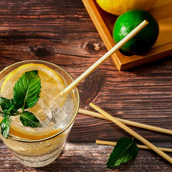 300 Stück Holzstrohhalme, lebensmittelecht, umweltfreundlich, vielseitig verwendbar, wiederverwendbar, kompostierbar, Trinkwasser, chemikalienfrei, biologisch abbaubare Bambusstrohhalme