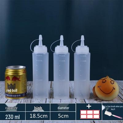 ZISIZ 3-Pack Plastic Squeeze Sauce Bottles