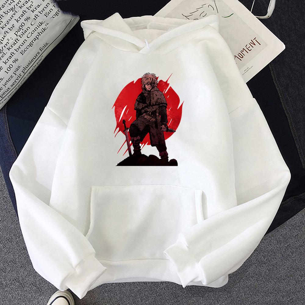 Vinland Saga Oversized Mikina Gotická Unisex Japonská Anime Mikina s dlouhým rukávem Hezký Four Seasons Běžné O-neck Unisexga Potisk