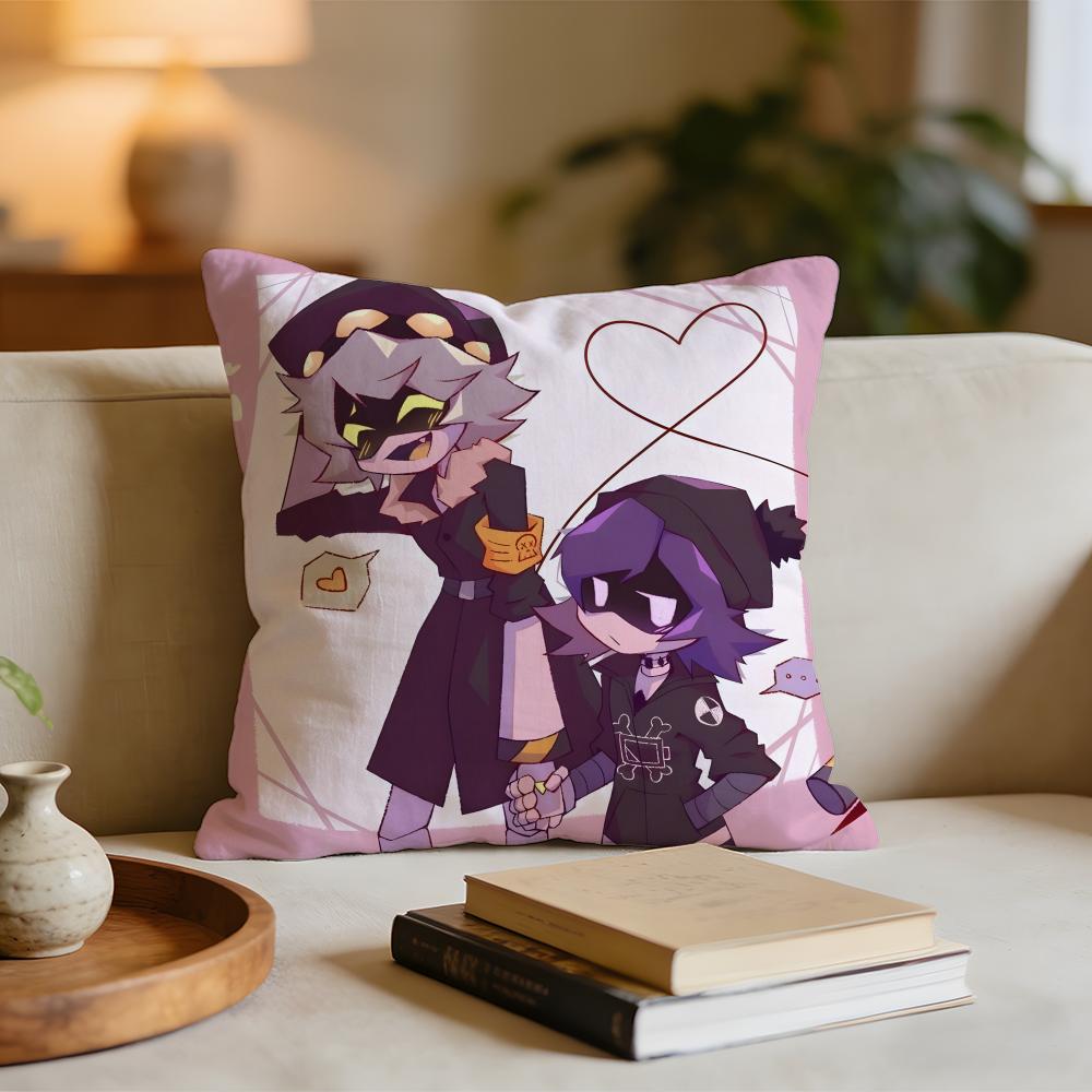 Anime MMurder Drones Cushion Cover Short plush pillowcase for bed sofa carwashable
