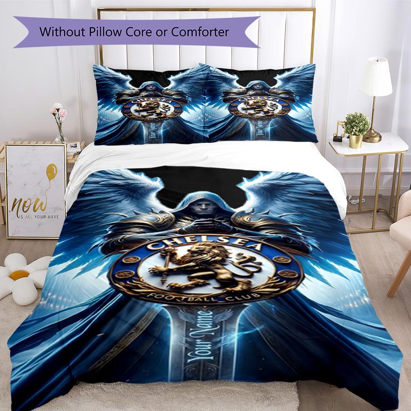 Chelsea Fc Football Player Personalized Name Bed CoverBed Suitable for Bedrooms Breathable Duvet Cover Home Decor Perfect Gift for Friends & Family