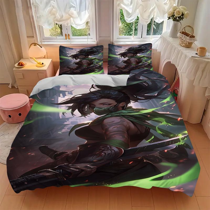 3pcs Akali Home Decor Bedding Set-Perfect for Any Room, Festive Gift, Traveler's Essential, Daily Use1202267a