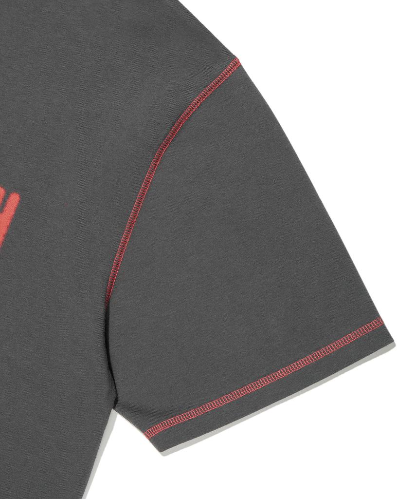 BROWNBREATH Stitch Bb Tee - Charcoal