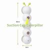 Automatic Cat Teaser Stick Toy Feathers Suction Cup ABS Material Chew-resistant for Kittens Cats (Suction Cup Caterpillar Model)