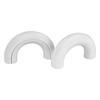 2pcs White Front Tow Hook Protect Cover Case TPE Silicone Fit For Ford Ranger 2023 2024 2025