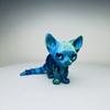 12cm Creative Mini 3D Printing Cute Siamese Pet Cat Toy New Simulation Animal Home Decoration Model Children Birthday Gift