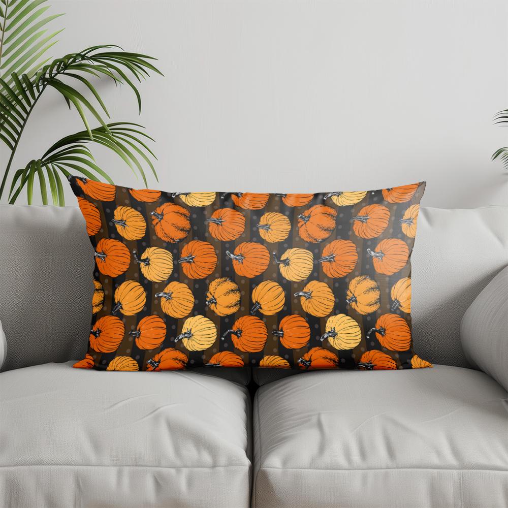 Home Decor Autumn Leaves Welcome Pillow Suitable For Sofa Bedroom Car Pillow Cover Cushion Rectangular Back Cushion