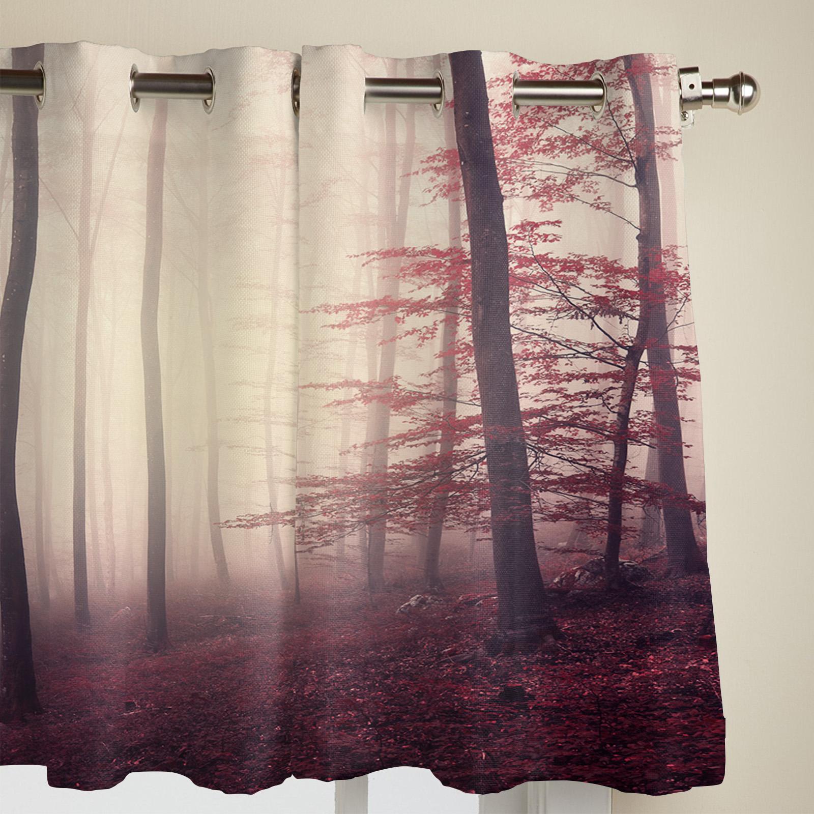 Лесная тема Осенняя тема Шторы для окон Спальня Гостиная Шторы для окон Кухня Украшения — фото 4