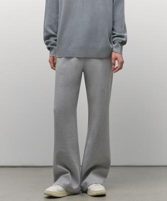 Double Knit Flare Sweatpants [Medium Gray]