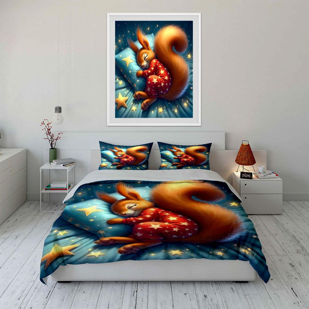 Starry Night Bedding Set Soft Comfortable Duvet Cover Bedding Set Included 1*Duvet Cover & 2*Pillowcases, Gift