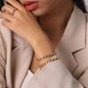 Stainless steel zircon bracelet for women, light luxury high-end titanium steel non-fading jewelry, hot-selling accessory
