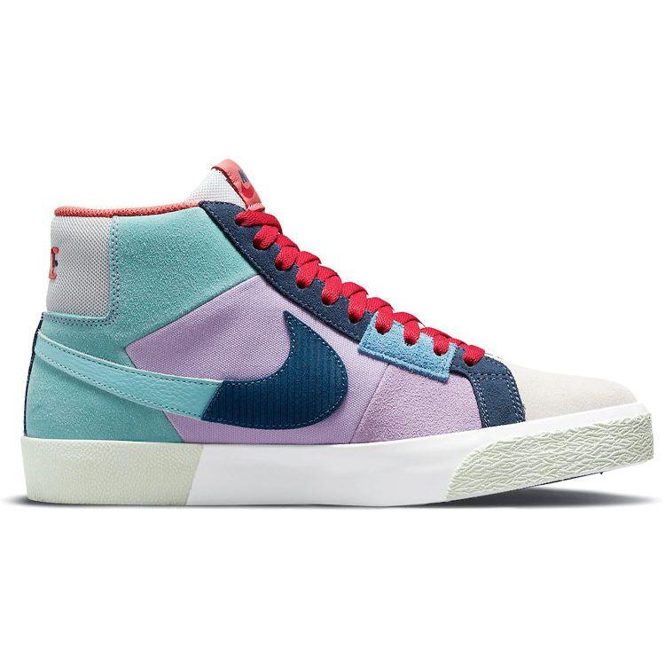 Nike Zoom Blazer Mid Premium SB Mosaic Pack - Multi Unisex Sneakers Multi-Color Lilac Copa DA8854-500
