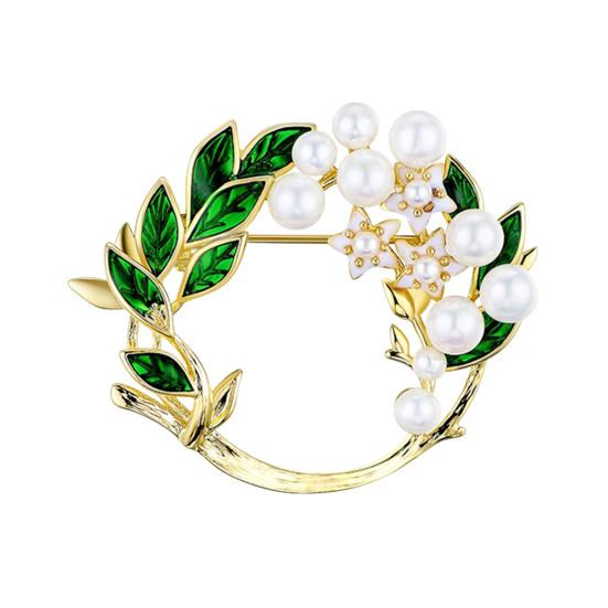 Oil Drop Gardenia Brooch Handmade Collar Brooch Stylish Versatile Rust-proof Attractive Pin