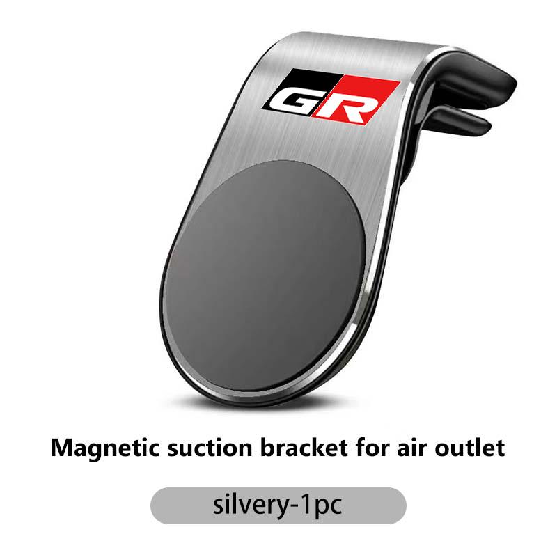 For Toyota Car Magnetic L-Type Phone Holder Car Smart Phone Stand Clip chr Corolla Camry rav4 Yaris GR prius avensis