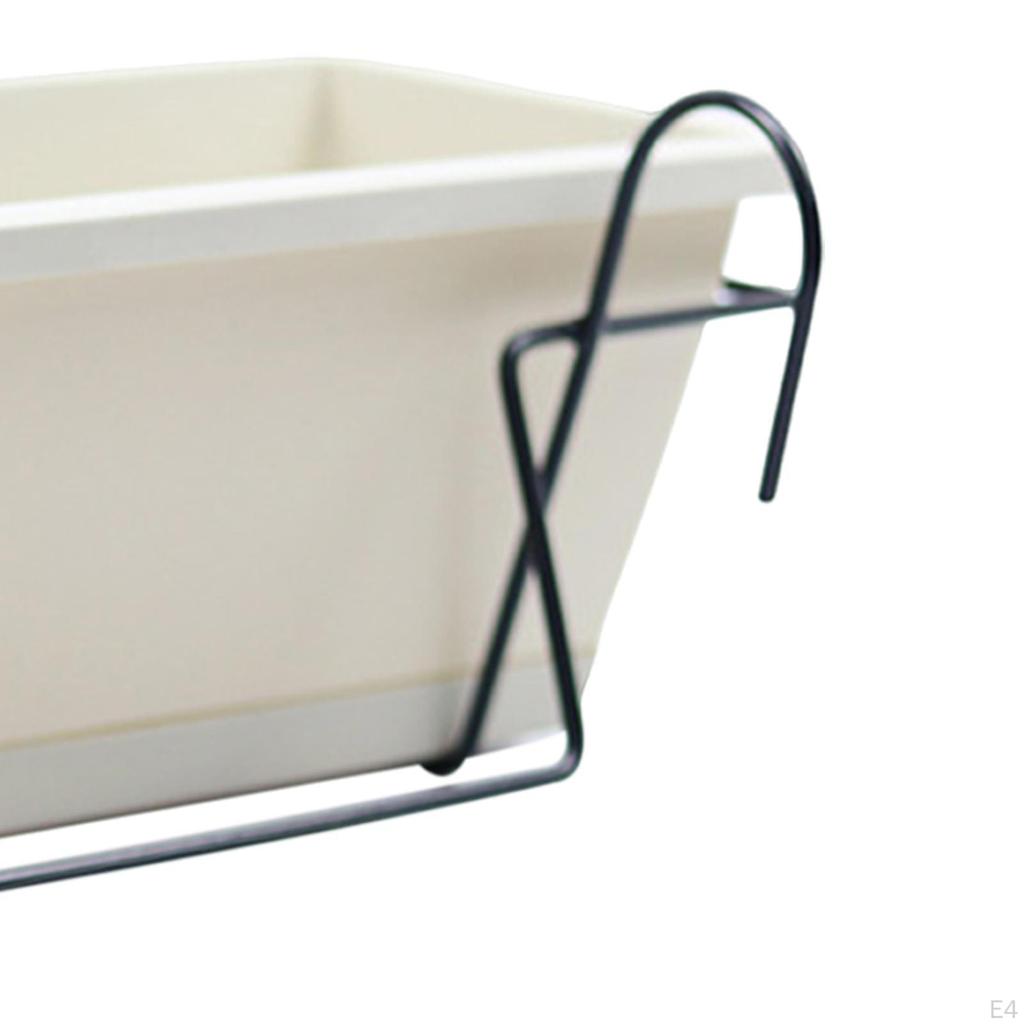 Balcony Railing Planter Deck Window Boxes Home Decoration Hanging and Box Brackets