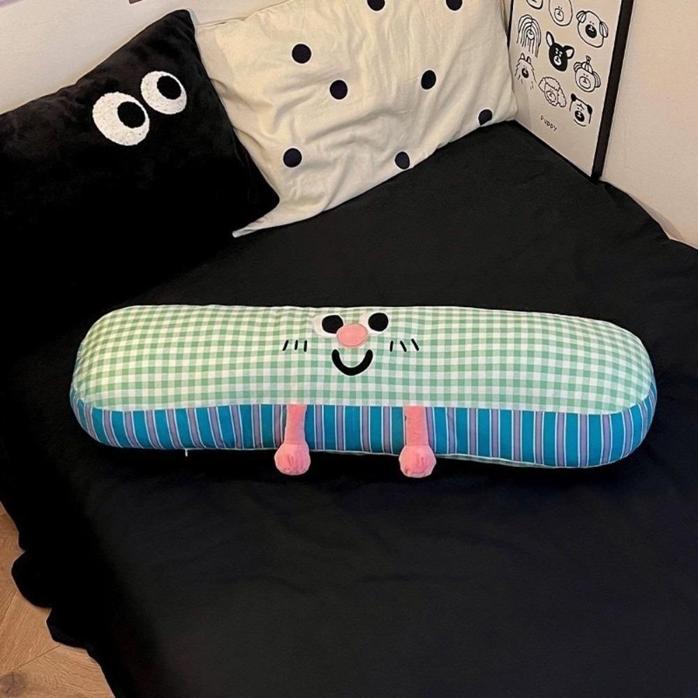 90cm Long Side Pillow Soft Cute Cartoon Pattern Leg Pillow for Side Sleep Large Cushion Sleeping Pillow For Student Dormitory