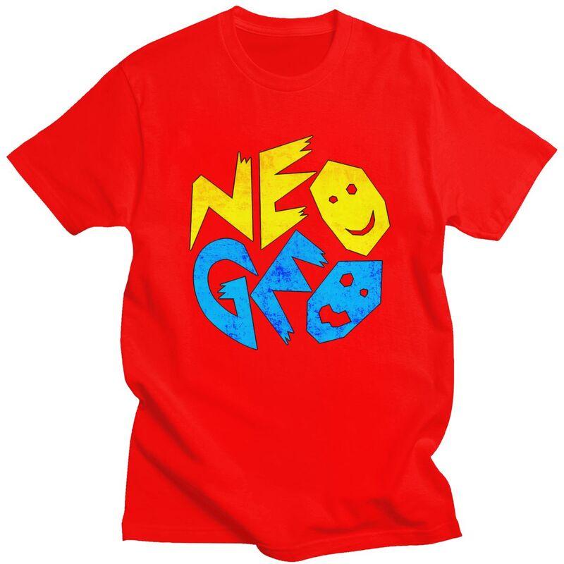

Мужская футболка с логотипом Neo Geo, классическая аркадная игра, повседневная, оверсайз, мерч S