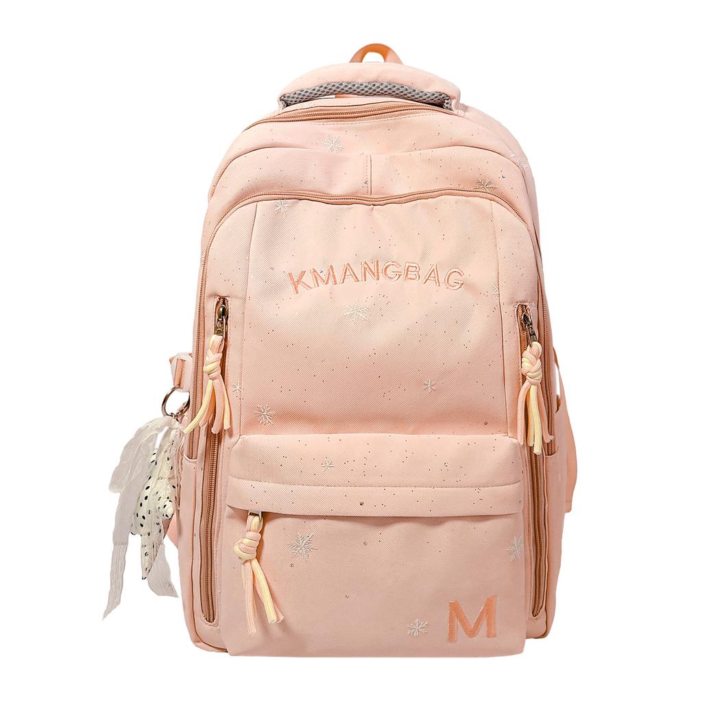 Schoolbag1011 New High-value Korean Version of Junior High School Girls Fashionable Simple Backpack Cute Sweet Large Capacity Backpack
