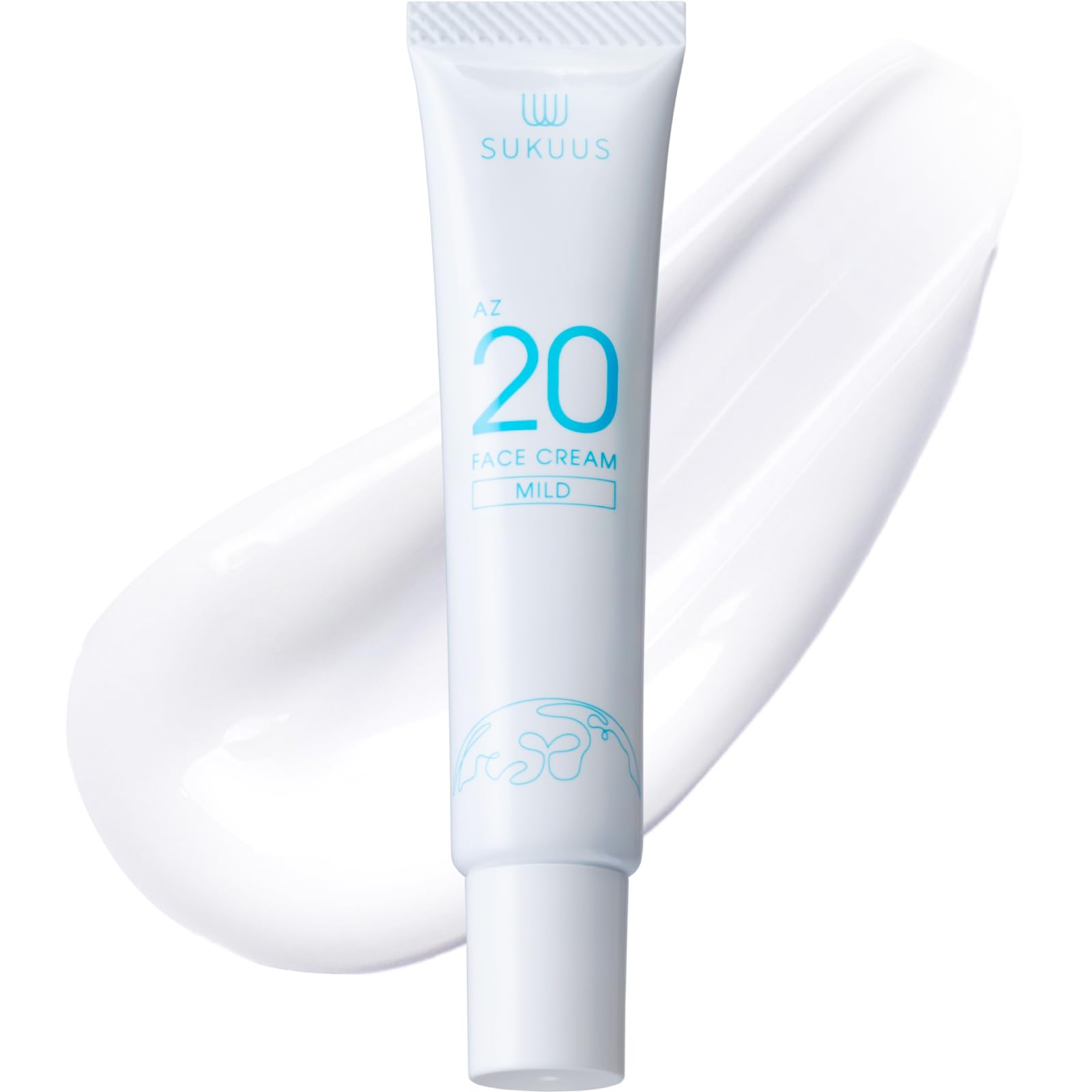 

Squas AZ20 Mild Face Cream with Azelaic Acid High Concentration of Azelaic Low Azeloyl Diglycine Potassium 20% Derivative, Acid, Irritation,