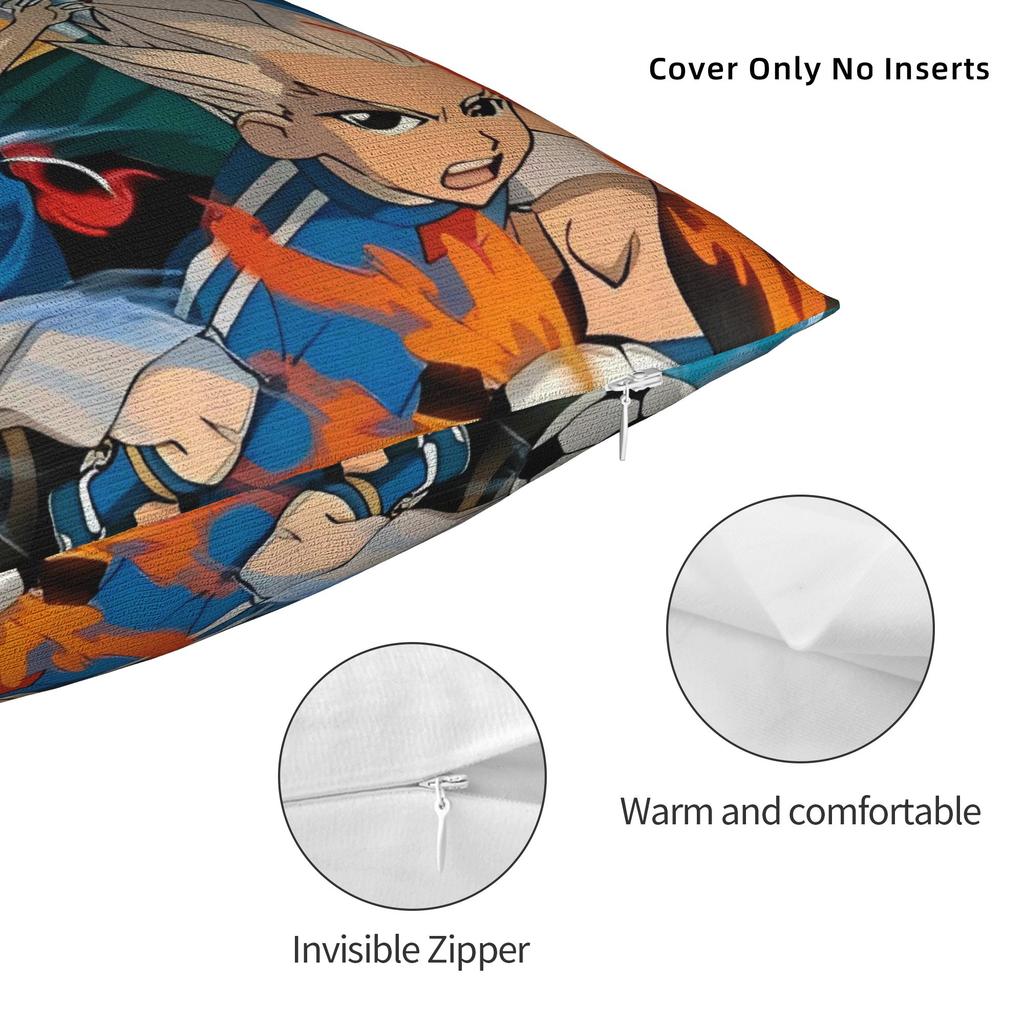 Inazuma Eleven Axel Blaz gouenji Pillow Cover  Soft Cushion Cover Vintage Pillow Case For Sofa Car Home Decor