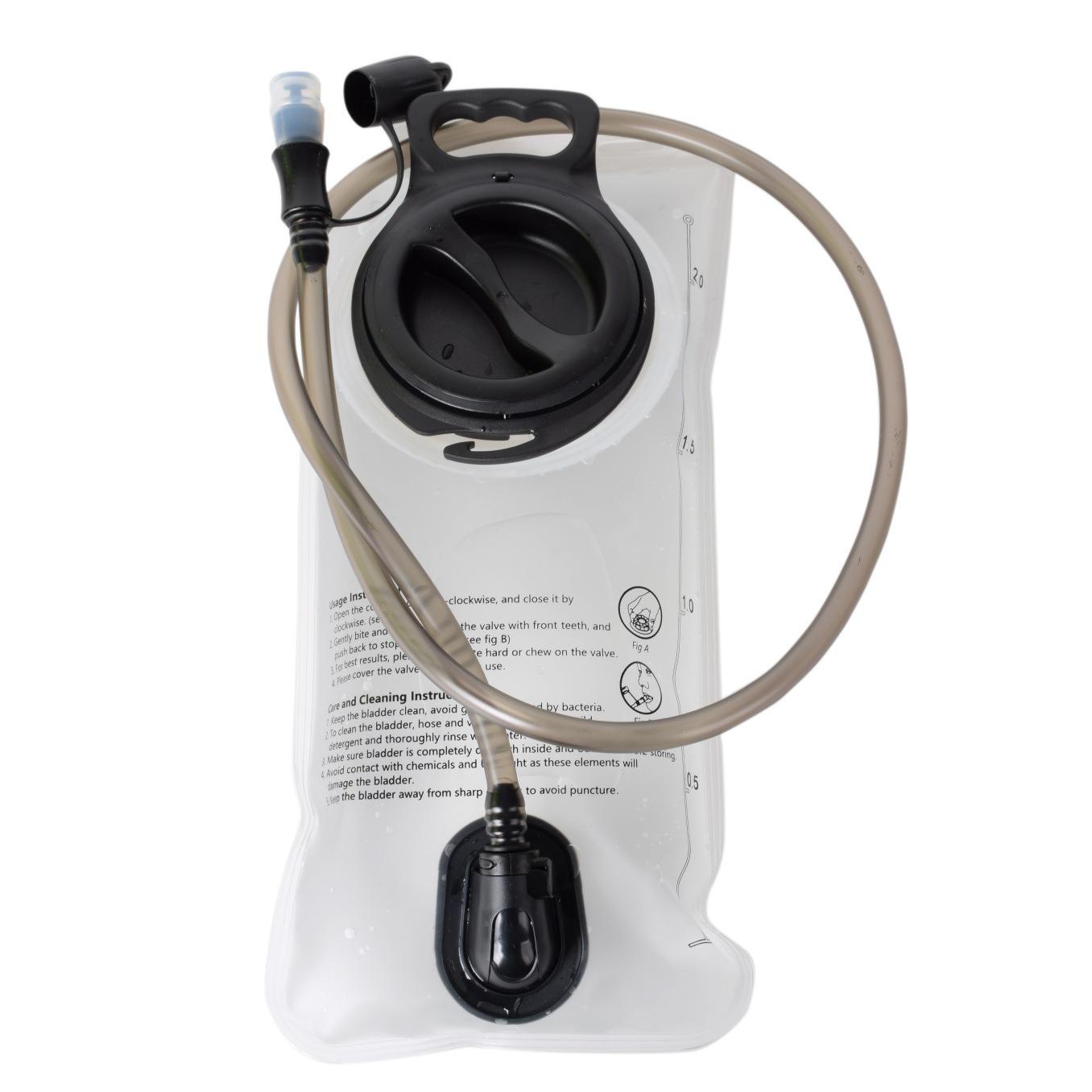 

Portable Hydration Pack for Trail Running, Mountaineering, Cycling, and Hiking with Soft Water Bladder, Straw, and Mouthpiece 2L белый