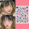 Colorful Heart Shape Gem Sticker 3D Face Rhinestone Tattoo Eyeshadow Stickers Fo Festival Party Stage Body Makeup Bling-HMA5