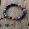Holiday Wind 1 Color Chakra Natural Stone Handmade Beaded Bracelet Hot Sale Couple Friendship Bracelet Jewelry