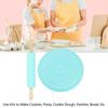 2PCS Wooden Handles Silicone Rolling Pin Silicone Baking Tool Set Pastry Baking Mat  Home Baking