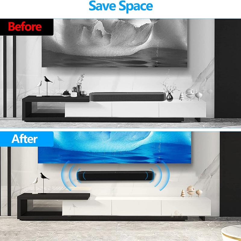 Wandhalterung mit Aufbewahrungsständer und Organizer-Rack-Set für Soundbar-Lautsprecher, passend für Beamg2 G1 Y4Qf Soundbar-Lautsprecher