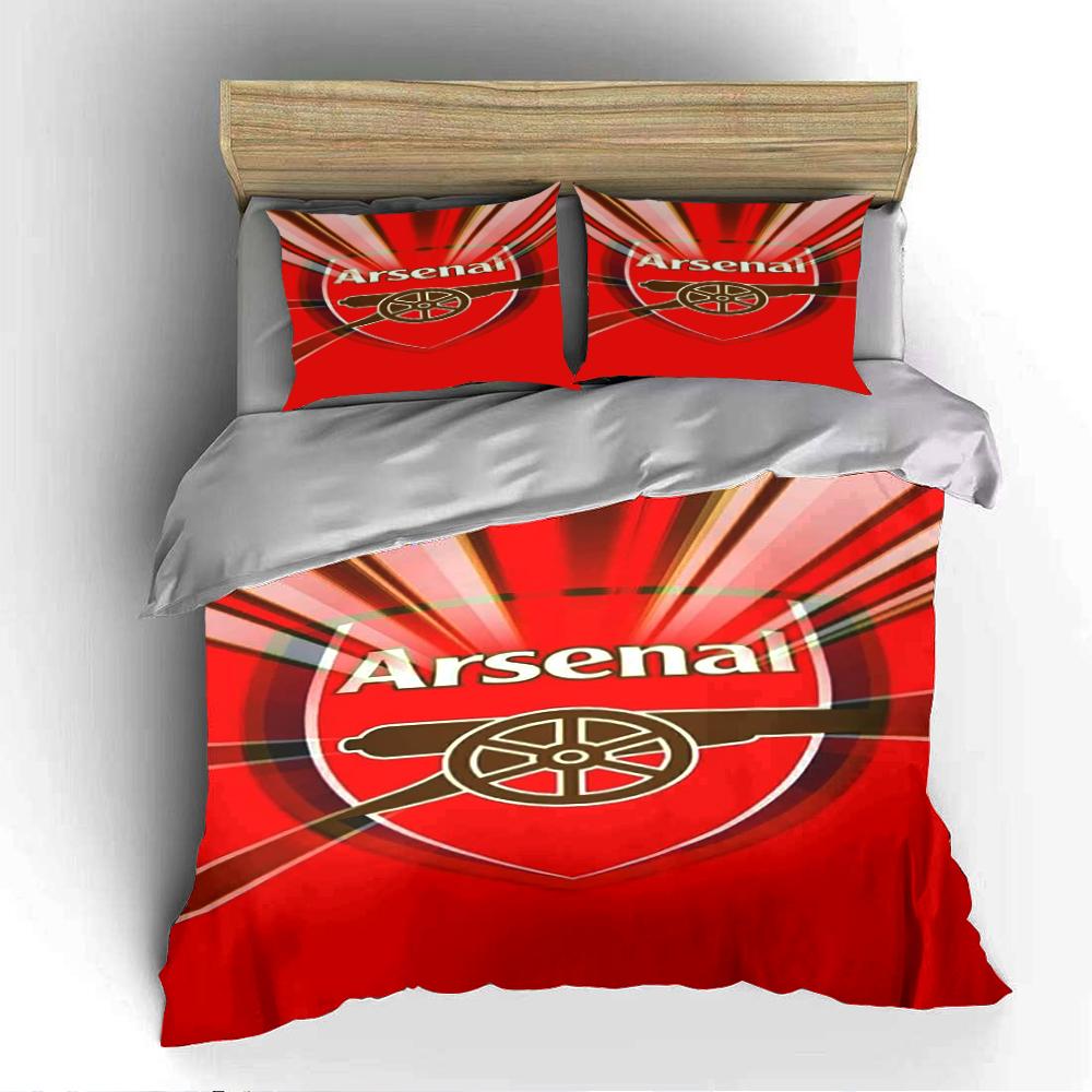 Arsenal Red Bedding Set Bedding set (1 duvet cover, 2 pillowcases, duvet not included)