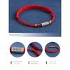 Putuo Mountain Sterling Silver Red Rope Bracelet Women Lucky Beads Tibetan Style Retro Woven Couple Year of Fate Safe and Good Luck Carrying Strap